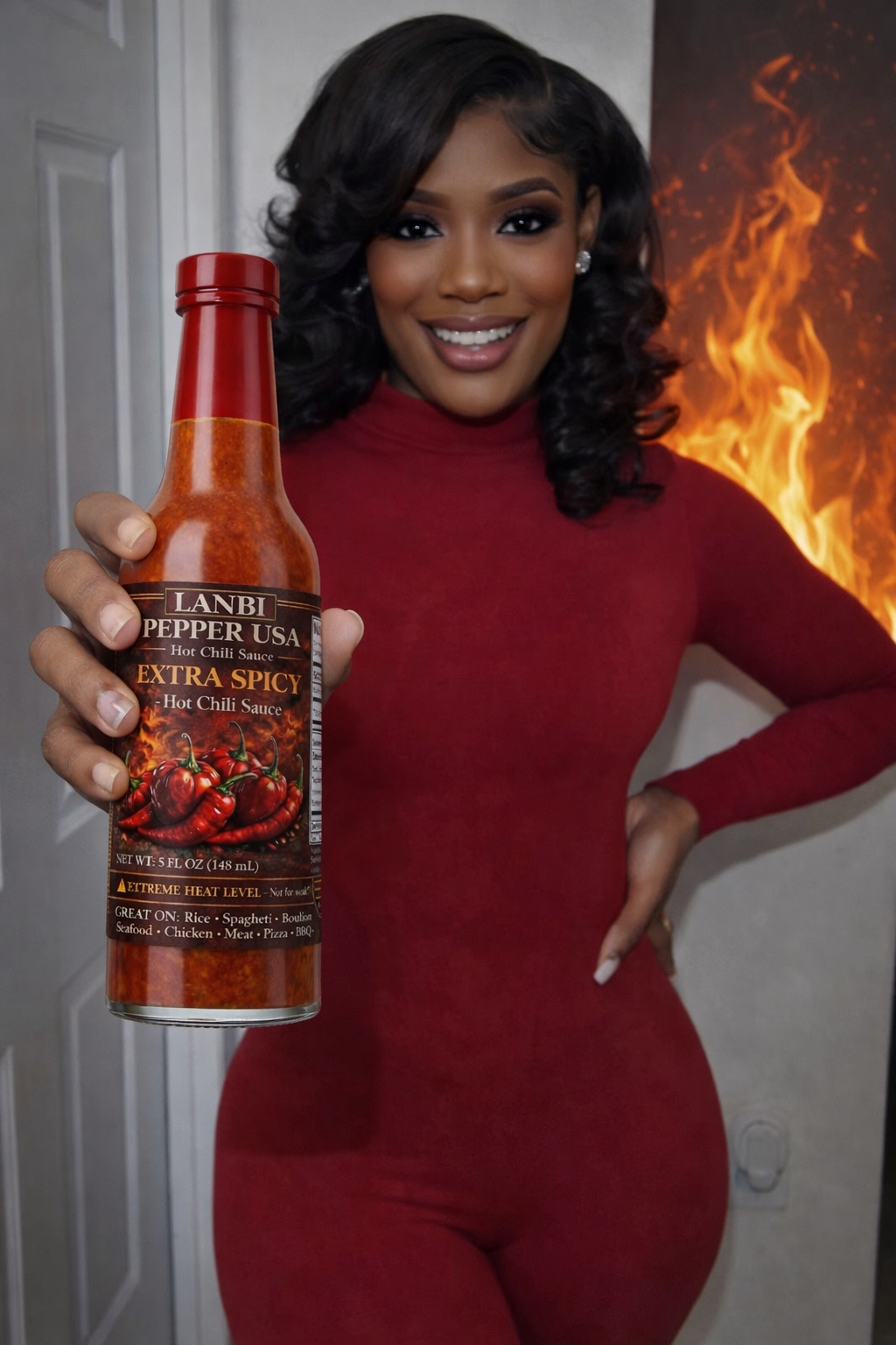🔥 LANBI Pepper USA – Extra Spicy Caribbean Hot Chili Sauce (5oz) | Premium Scotch Bonnet Heat