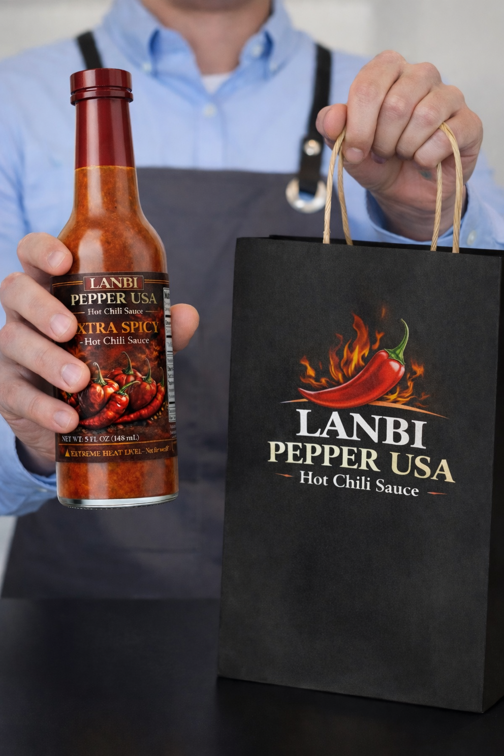 🔥 LANBI Pepper USA – Extra Spicy Caribbean Hot Chili Sauce (5oz) | Premium Scotch Bonnet Heat